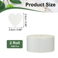 thumbnail image 2 of Uxcell Heart Stickers Roll, Stickers for Small Business Paper Self-Adhesive Gift Labels for Gift Wrapping Party Favor Tags White, 2 of 5