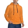 thumbnail image 2 of Fotbe Men's Hoodie with Orange Glitter2 Pattern - Kangaroo Pocket Pullover Hooded Sweatshirt, Perfect for Daily Wear, Travel, and Home-Medium, 2 of 7