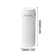 thumbnail image 3 of 4-In-1 Travel Dispenser Bottle Set, English Version Portable Cosmetic Container, Leakproof Refillable Bottle for Shampoo Lotion Toiletries, Perfect for Business Trip and Vacation Travel, 6*2in, White, 3 of 14