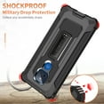 thumbnail image 4 of Moto G Play 2021 Case, Rosebono Hybrid Slim Colorful Armor Shockproof Impact Resistant Protective Cover Case With Kickstand For Moto G Play 2021 (Black), 4 of 8