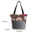 thumbnail image 5 of Kll Tote Bag For Women Forest Wild Mushroom Print Shopping Grocery Reusable Bags For Office School Shopping Travel, 5 of 8