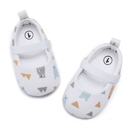 

TOWED22 Cute Shoes For Teen Girls Boys Girls Single Shoes Cartoon Printed First Walkers Shoes Toddler Prewalker Shoes B