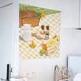 thumbnail image 2 of Tapestry Picnic, acuarela, 75 x 75 cm, microtela, 2 of 3