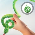 thumbnail image 1 of SWETRACE Plush Snake Animal Decor Realistic Green Simulation Snake for Haunted House and Parties, 1 of 6