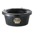 thumbnail image 1 of Little Giant Rubber Tub with Metal Hanging Hooks 6.5 Gallon Capacity, Black, 1 of 5