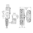 thumbnail image 4 of D&D Technologies LLAA LokkLatch Adjustable Lockable Residential Gate Latch For All Gates, Black, 4 of 9