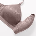 thumbnail image 6 of MGDXOX Push Up Bras for Women No Underwire Embroidered Glossy Comfortable Breathable Bra Underwear Bralettes Coffee XL, 6 of 8