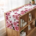 thumbnail image 6 of Table Runners 72 Inches Long Dress Scarves, Pink Roses Farmhouse Kitchen/Dining Table Runner, Coffee Tablerunners, Spring Floral Elegant Pastoral Butterfly 14x72 Inch, 6 of 9