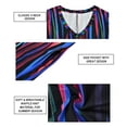 thumbnail image 6 of CASSIE LIZ Plus Size Short Sleeve Dress 3X V Neck Maxi T Shirt Dress Casual Colorful Striped Sundress Loose Fit for Women Spring Summer Dress with Pocket 3XL 22W 24W, 6 of 7