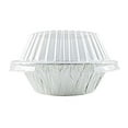 thumbnail image 5 of Handi-Foil 5 3/4" 12 oz. Aluminum Meat Pot Pie Pan w/Clear Dome Lid - (pack of 25), 5 of 6