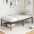 thumbnail image 4 of Capri Twin Bed Frame, 18 inch High Metal Platform Bed Frame, 2200 LBS Weight Capacity, Heavy Duty, Noise Free, Easy Assembly, Black, 4 of 12