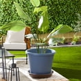 thumbnail image 4 of The HC Companies Classic 21" Plastic Round Plant Pot Saucer, Brown (6 Pack), 4 of 12