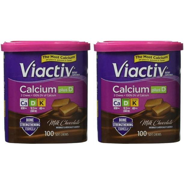 2 Pack Viactiv Calcium Plus D Dietary Supplement 100 Milk ... 2 Pack Viactiv Calcium Plus D Dietary Supplement 100 Milk ...