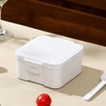 thumbnail image 6 of Portable Bento Lunch Box, Single Compartment Container with 2-in-1 Utensil, Microwave Reheatable for Office & Campus, 6 of 6