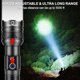thumbnail image 4 of Linterna LED Recargable de Alto Rendimiento 10,000 Lúmenes Alcance 1500m Batería 6000mAh con Puerto USB-C Pantalla LCD y Cuerpo de Aluminio para Emergencias Camping y Hogar, 4 of 6