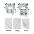 thumbnail image 6 of Blue Flower Kitchen Curtains Sets 36 Inch Length with Valance, Watercolor Floral Botanicals Tree Branch Swag Valances and Tiers Curtain Set Drapes Swag Curtains for Living Room, Bathroom, Bedroom, 6 of 6