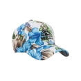 thumbnail image 2 of Gravity Outdoor Co. Island Floral Adjustable Baseball Cap - White/Blue, 2 of 2