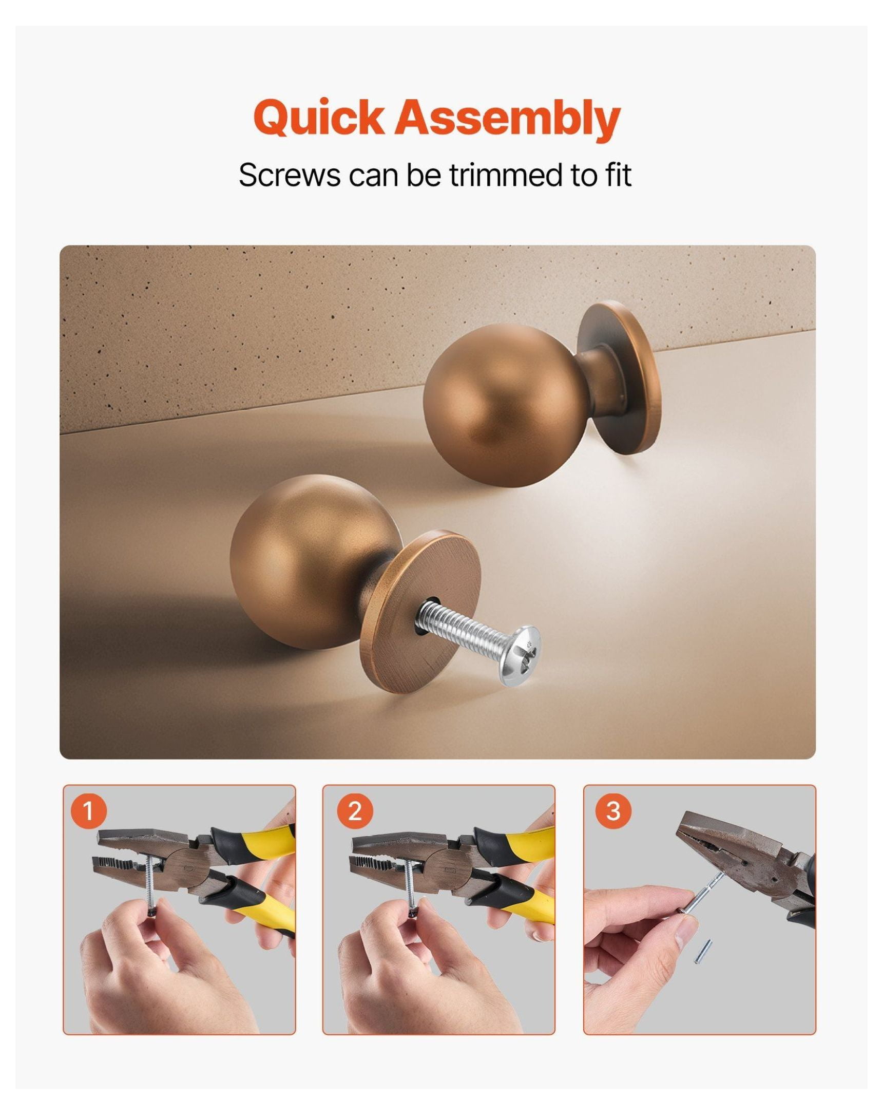 Cabinet Knobs 12 Pack, 0.98 Inch Brass Drawer Pulls, Round Kitchen Cabinet Hardware, Solid Door Handles for Bathroom, Closet, Dresser - Antique Finish