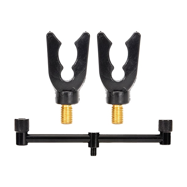 Soporte portátil para caña de pescar con soporte para poste de portería de pesca Buzz Bar Pod 25cm Negro