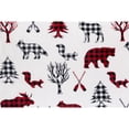 thumbnail image 3 of Safdie & Co.  Printed Wildlife Flannel Throw, 3 of 3