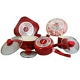 thumbnail image 2 of Oster Cookware Set, Cocina San Jacinto 9-Piece, Red, 2 of 5