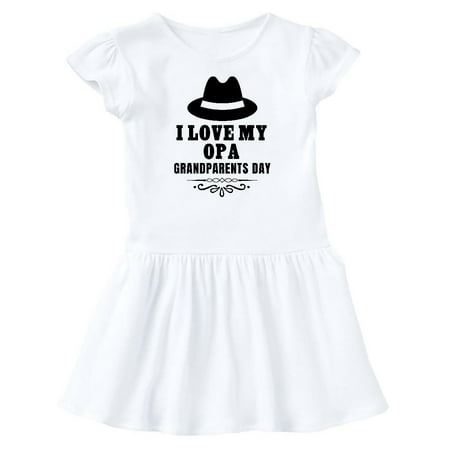 

Inktastic Grandparents Day I Love My Opa Gift Baby Girl Dress