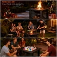 thumbnail image 4 of BALI OUTDOORS 3 in 1 Square Fire Pit with Grill, 31 inch Wood Burning Firepits with Poker for Patio, Backyard, 4 of 10
