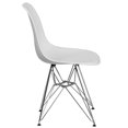 thumbnail image 3 of Chaise en plastique noir de la série Elon avec base chromée, 3 of 9