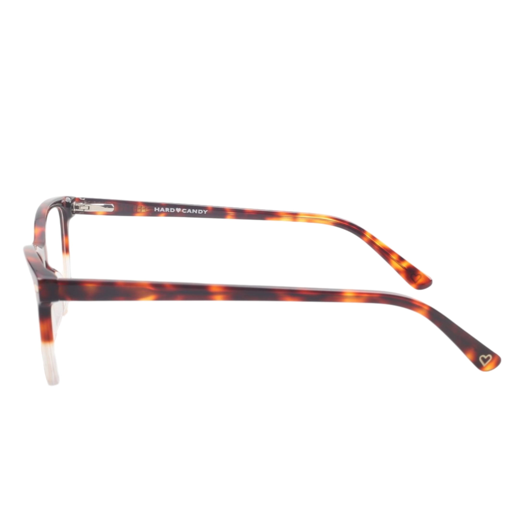 Hard Candy Tough Cookie Rx'ble Eyeglasses with Case, Tortoise Crystal