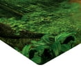 thumbnail image 2 of Ambesonne Tropical Fitted Sheet, Jungle Forest Trees, Twin Size, Green Brown, 2 of 3