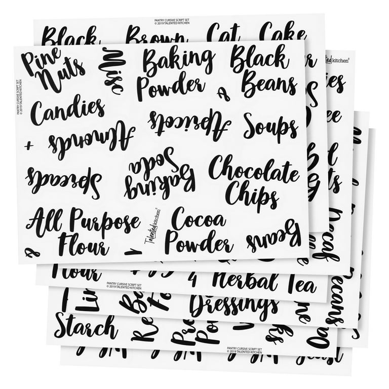 Canister Labels, Kitchen Labels, Baking Labels, Pantry Labels, Canister  Decals, Flour, Sugar, Salt, ONE LABEL ONLY, Decals, Container Labels 