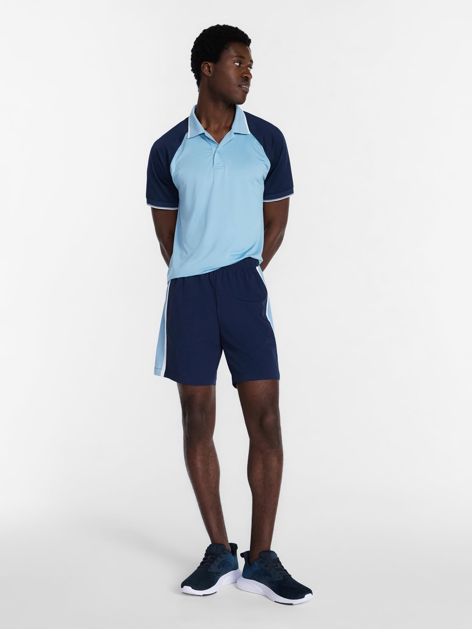 Athletic Works Men's and Big Men's Active Tennis Shorts, 7" Inseam, Sizes XS-3XL
