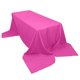 thumbnail image 1 of Mantel rectangular de poliéster fucsia de 90 x 156 pulgadas, venta al por mayor, de Efavormart, para bodas, fiestas y restaurantes., 1 of 8