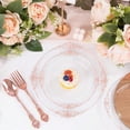 thumbnail image 3 of 102PCS Rose Gold Plastic Plates - Clear Rose Gold Plate - Heavy Duty Disposable Plates - Fancy Disposable Dinner Dert Plate for 51 Guests for Party Wedding, 3 of 4