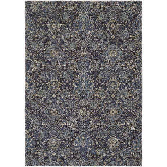 Couristan Easton Winslet Area Rug, 3'11" x 5'3", Navy-Sapphire