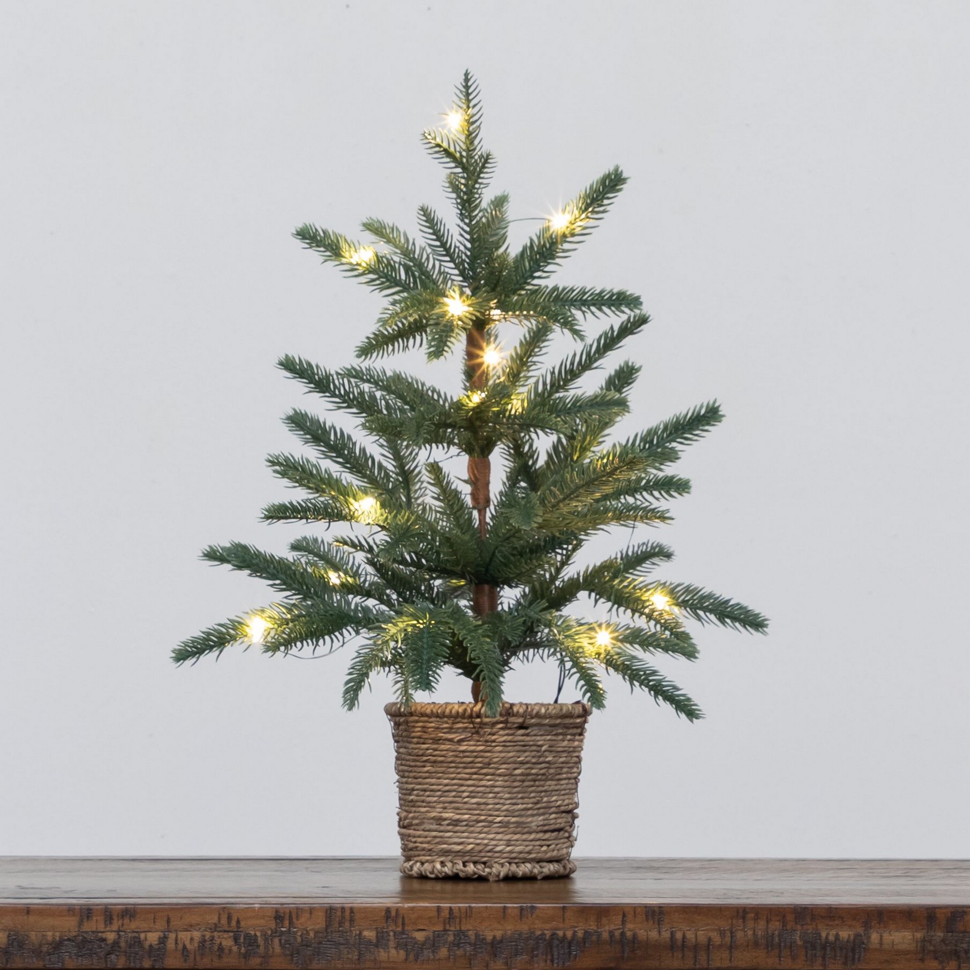 18in. Pre-Lit Artificial Christmas Tree with 15 LED Lights