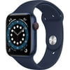 Apple Watch Series 6 GPS + Cellular, 44mm Blue Aluminum Case with Deep Navy Sport Band - Regular