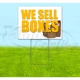 thumbnail image 1 of We Sell Boxes (18" x 24") Yard Sign, Includes Metal Step Stake, 1 of 6