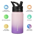 thumbnail image 6 of BJPKPK Water Bottle with Straw Lid, 15 oz Insulated Water Bottle, Stainless Steel Metal Water Bottles, Reusable Leak Proof BPA Free Thermos, Flask, Cups,Violet, 6 of 7