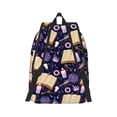 thumbnail image 3 of Balery Lavender Flowers Vintage Canvas Backpack for Men and Women - Large Capacity, Durable Travel Laptop Bag for School, Work, Hiking, and Outdoor Activities, 3 of 7