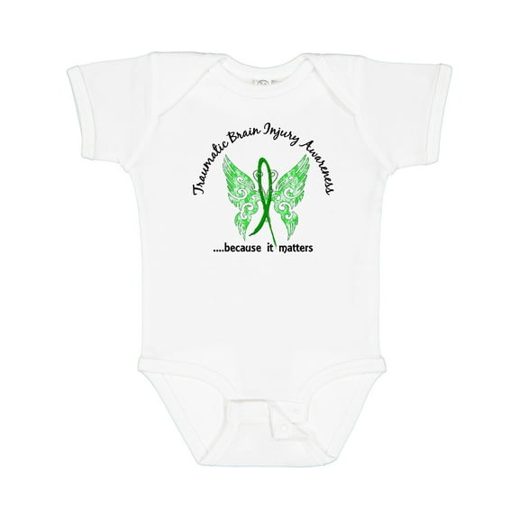 Inktastic Traumatic Brain Injury TBI Butterfly 6.1 Boys Baby Bodysuit