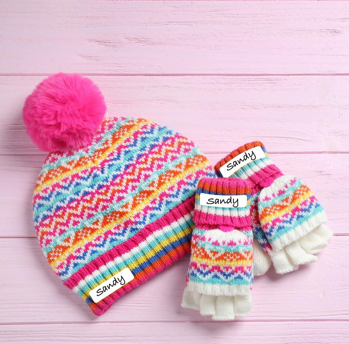 Avery White No-Iron Fabric Labels, Handwrite, ½" x 1¾" - 2375