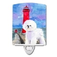 thumbnail image 1 of Carolines Treasures SS8891CNL Lighthouse with Bichon Frise Ceramic Night Light, 1 of 1