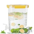 thumbnail image 4 of Cold Kettle with Faucet, Beverage Dispenser, Fruit Infuser Pitcher, Plastic, 1.2 Gallon Large Capacity, for Kitchen, Home, Party, Bar, Lemonade, Milk, 4.5l, by FAJHHA, 4 of 8