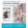 thumbnail image 4 of Stander Wonder Pole Slim, Tension Mounted Security Pole, Elderly Floor to Ceiling Grab Bar for Seniors, Bathroom Grab Bar Safety Rail, Supports 300 lbs, White, 4 of 10