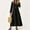 08# Black, variant on UoCefik Linen Maxi Dress for Women Business V Neck Long Sleeve Long Dress Loose Fit Fall Flowy Sundress Summer Casual Vacation Beach Dresses Green M