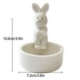 thumbnail image 3 of Boreal Craft Rabbit Ceramics Candle Holder Contract Elegant Candle Holder Cute Animal Candle Holder Desktop Ornament For Daily For Present Fall Candle Holder Centerpiece, 3 of 7