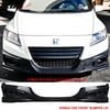 Compatible with 11-12 Honda CRZ MU Style Front Bumper Lip & Fog Covers ABS