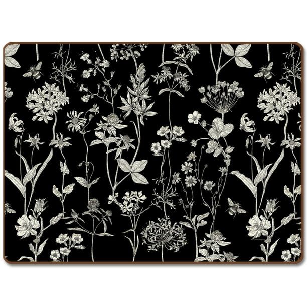 Cala Home "Midnight Garden" 4 Pack Decorative Hardboard Cork Back