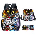 thumbnail image 1 of Cuphead Backpack Cuphead Student School Bag Cartoon Backpack Lunch Bag Shoulder Bag Pencil Bag, 1 of 2